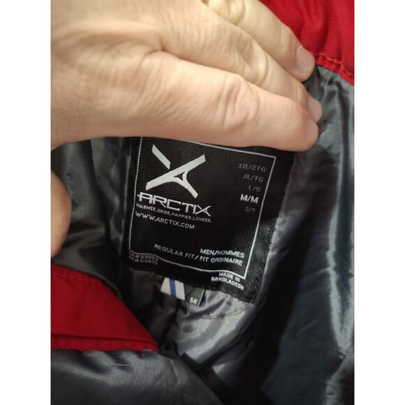 Arctic Men's Snow Pants Red Size M Regular Fit Winter Skiing Snowboarding Warm - Picture 5 of 8